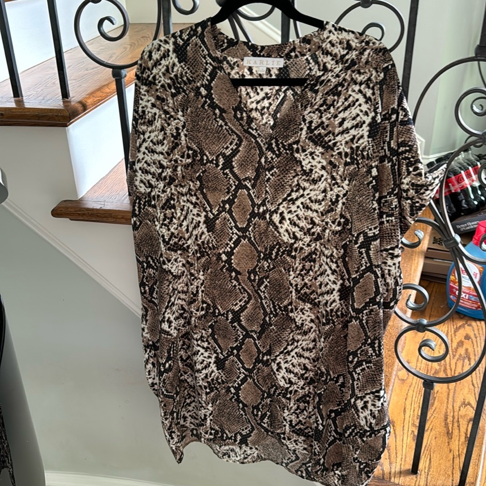 Karlie Snakeskin Mini Dress